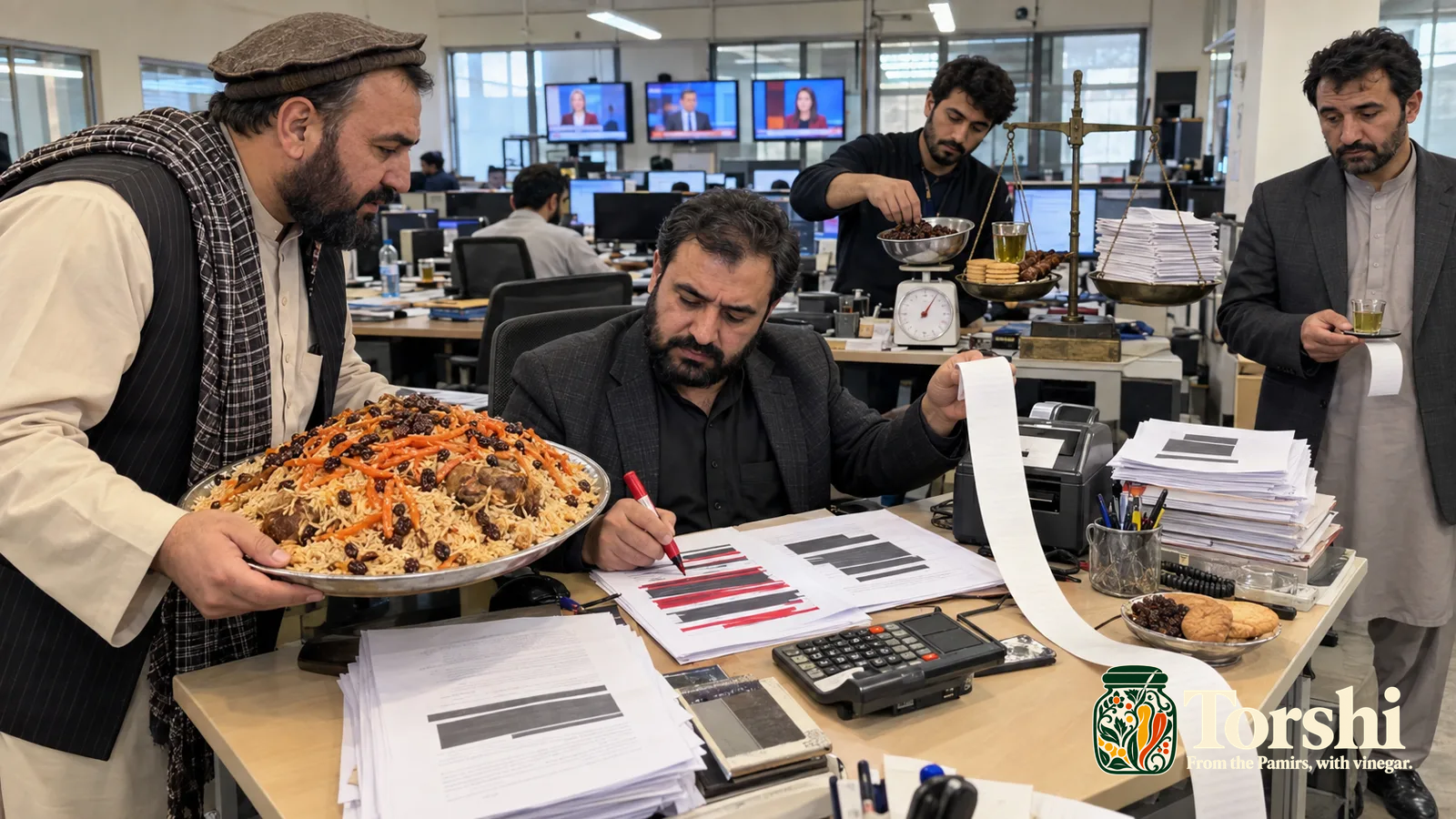 Kabul Newsroom Introduces Receipt Showing How Much Truth Each Guest Purchased