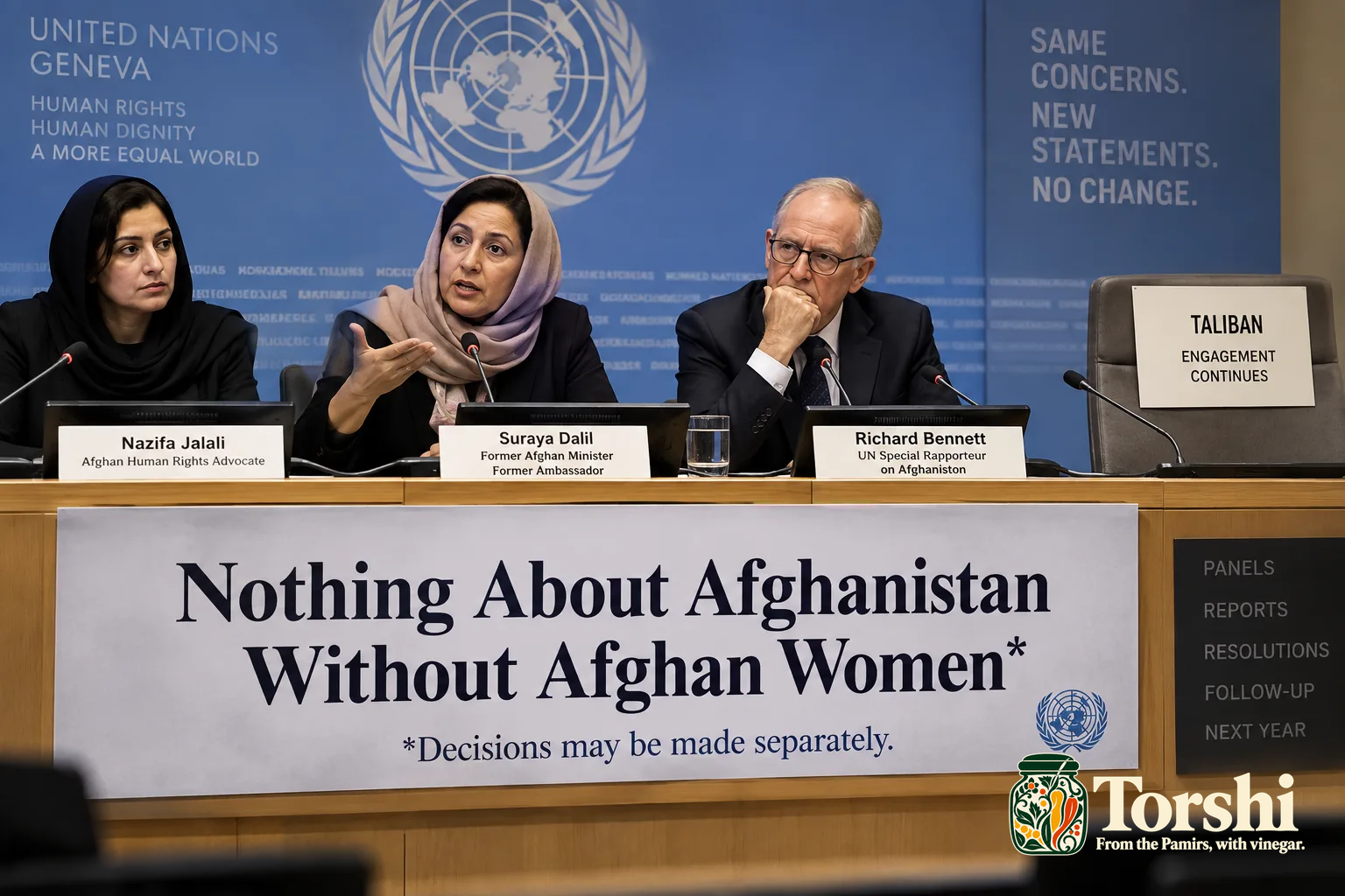 UN Gives Afghan Women Full Seat at Table, Asks Them to Bring Their Own Table