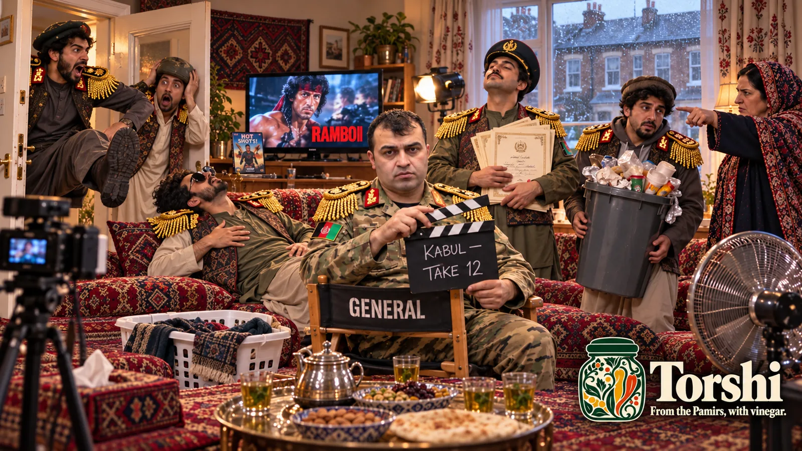 Sami Sadat Recruits Afghan Generals in Britain, Hollywood Mistakes Them for Cast